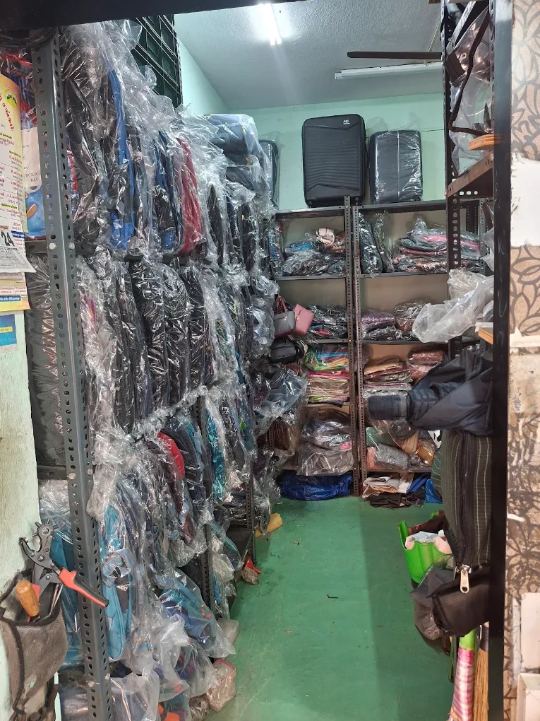 Travel bags displayed at M. Nizam Bags and Trolleys